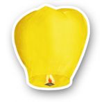 Небесный фонарик "Бриллиант большой" цвет желтый  