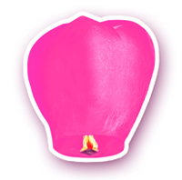 Небесный фонарик "Бриллиант большой" цвет розовый   ― lipli.ru Телемагазин удивительных товаров