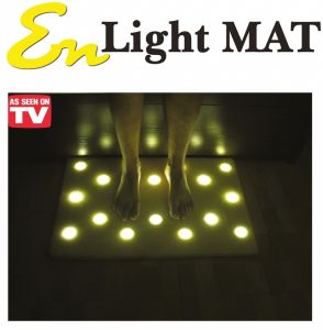 Коврик с подсветкой для пола с 16 Led светильниками EN Light Mat (Эн Лайт Мат)   ― lipli.ru Телемагазин удивительных товаров