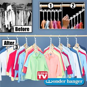 Вешалка для одежды Wonder Hanger (Уандер Хэнжер) (8 штук)   ― lipli.ru Телемагазин удивительных товаров